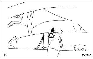Toyota Corolla. Remove brake pedal support sub–assy