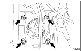 Toyota Corolla. Remove brake pedal support sub–assy