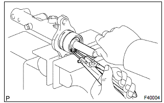 Toyota Corolla. Remove brake master cylinder kit