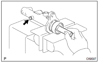 Toyota Corolla. Remove brake master cylinder kit