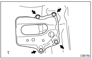 Toyota Corolla. Remove battery carrier