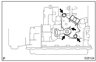 Toyota Corolla. Remove park/neutral position switch assy