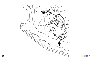 Toyota Corolla. Install park/neutral position switch assy