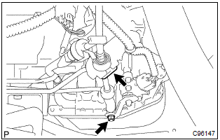 Toyota Corolla.  Install floor shift cable transmission control shift