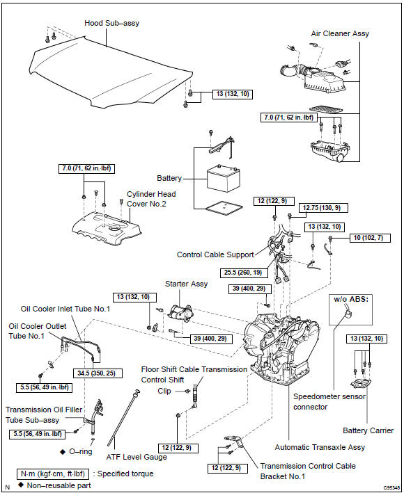 Toyota Corolla. Components