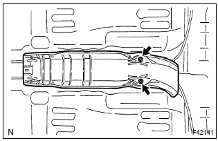 Toyota Corolla.  Install front floor heat insulator no.2