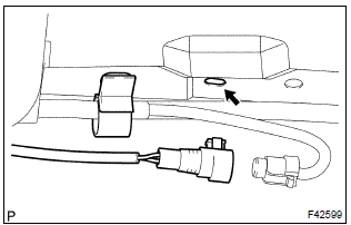 Toyota Corolla. Remove speed sensor front lh