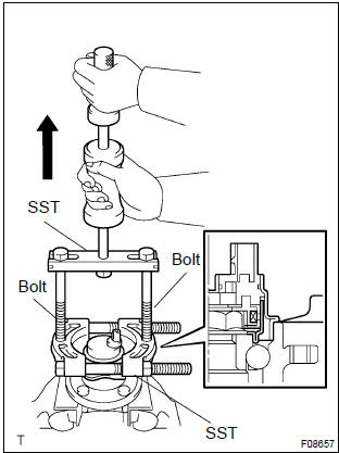 Toyota Corolla. Remove skid control sensor