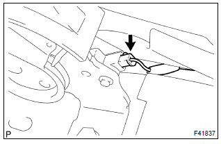 Toyota Corolla. Remove parking brake lever sub–assy
