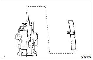 Toyota Corolla. Remove position indicator slide cover