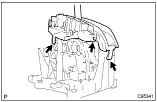 Toyota Corolla. Install position indicator housing lower