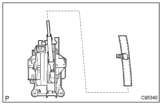 Toyota Corolla.  Install position indicator slide cover