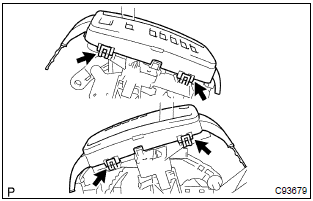 Toyota Corolla. Install position indicator housing upper