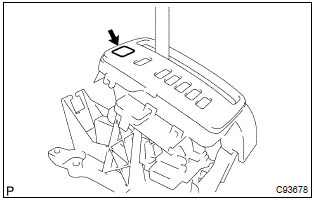 Toyota Corolla. Install shift lock release button cover