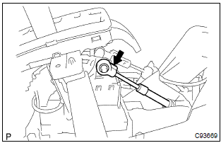 Toyota Corolla. Connect floor shift cable transmission control shift