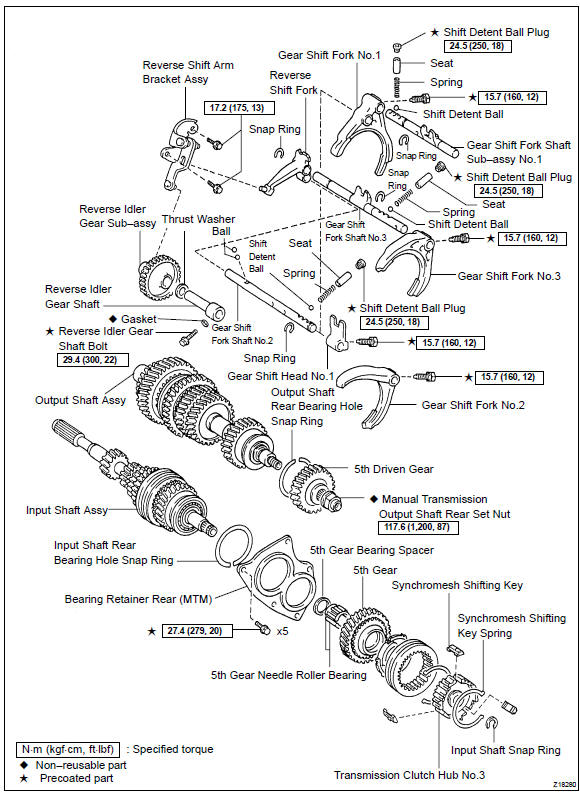 Toyota Corolla. Components