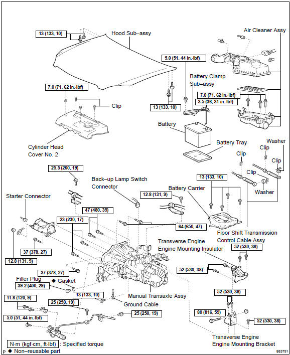 Toyota Corolla. Components