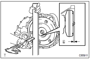 Toyota Corolla. Install torque converter clutch assy