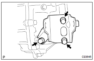 Toyota Corolla.  Install transverse engine engine mounting bracket