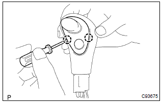 Toyota Corolla. Remove transmission control switch