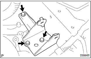 Toyota Corolla.  Install transverse engine engine mounting bracket