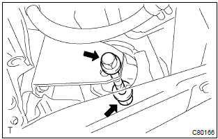 Toyota Corolla. Install transverse engine engine mounting insulator