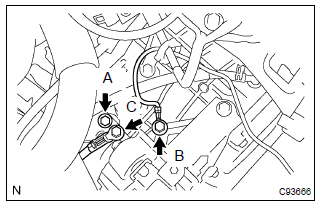 Toyota Corolla. Install wire harness