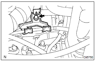 Toyota Corolla. Install transmission control cable support