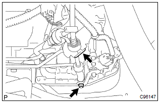 Toyota Corolla. Remove floor shift cable transmission control shift