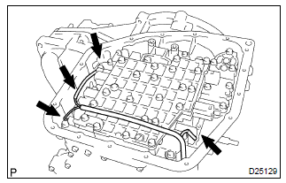 Toyota Corolla. Remove transmission valve body assy