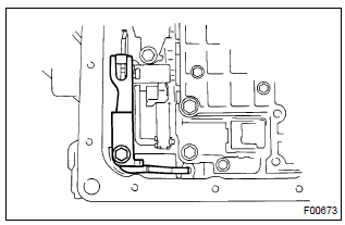 Toyota Corolla. Remove transmission valve body assy