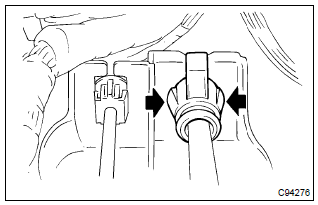 Toyota Corolla. Remove floor shift cable transmission control shift