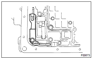 Toyota Corolla.  Install transmission valve body assy