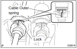 Toyota Corolla. Connect floor shift cable transmission control select