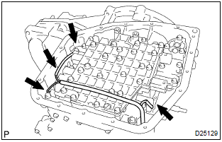 Toyota Corolla.  Install transmission valve body assy