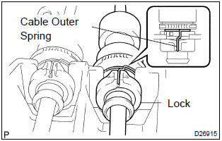 Toyota Corolla. Install floor shift cable transmission control shift