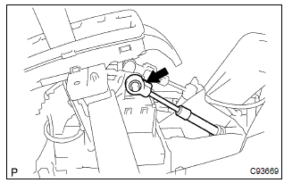 Toyota Corolla. Install floor shift cable transmission control shift