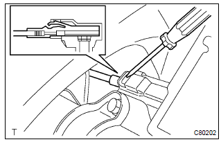 Toyota Corolla. Remove floor shift parking lock cable assy