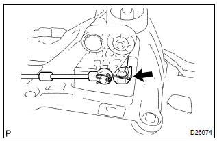 Toyota Corolla.  Separate floor shift cable transmission control shift