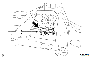 Toyota Corolla.  Separate floor shift cable transmission control select