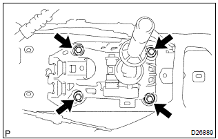 Toyota Corolla. Install floor shift shift lever assy