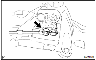 Toyota Corolla. Connect floor shift cable transmission control select