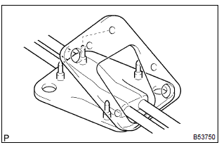 Toyota Corolla. Install floor shift cable transmission control shift