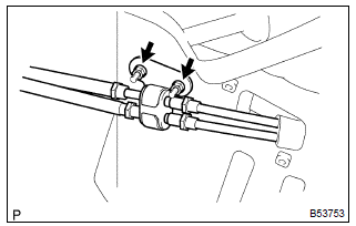 Toyota Corolla.  Remove floor shift cable transmission control select