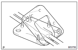 Toyota Corolla. Install floor shift cable transmission control select