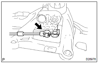 Toyota Corolla. Install floor shift cable transmission control select