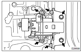 Toyota Corolla. Remove transverse engine engine mounting insulator