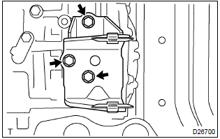 Toyota Corolla. Remove transverse engine engine mounting bracket