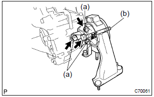 Toyota Corolla. Install transverse engine engine mounting bracket