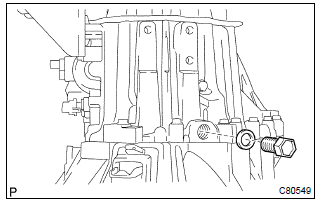 Toyota Corolla. Remove manual transmission filler plug